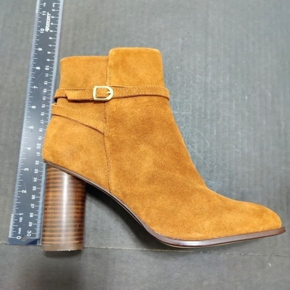 Draper James Cognac Brown Tegan Ankle Women's Booties Size 9 NWOT - Picture 6 of 10